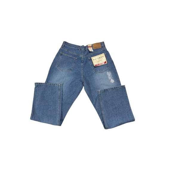 Arizona Jean Company Men's Baggy Light Wash Premium Denim Jeans-Size 34” x 34” - Picture 4 of 5